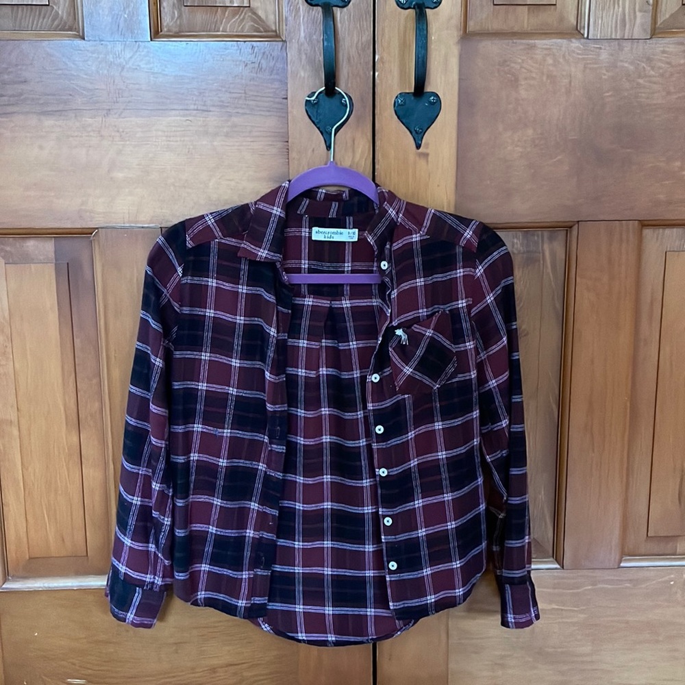 Red/burgundy flannel